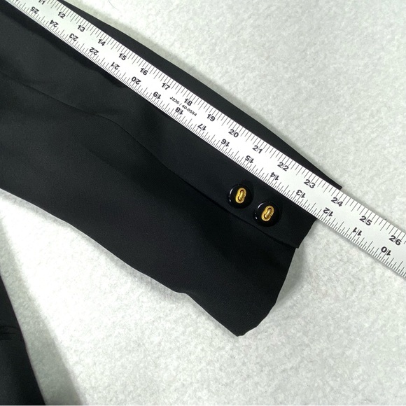 VTG Executive Collection Black Blazer Women's 18W Gold Tone Button Satin Collar - Picture 15 of 15